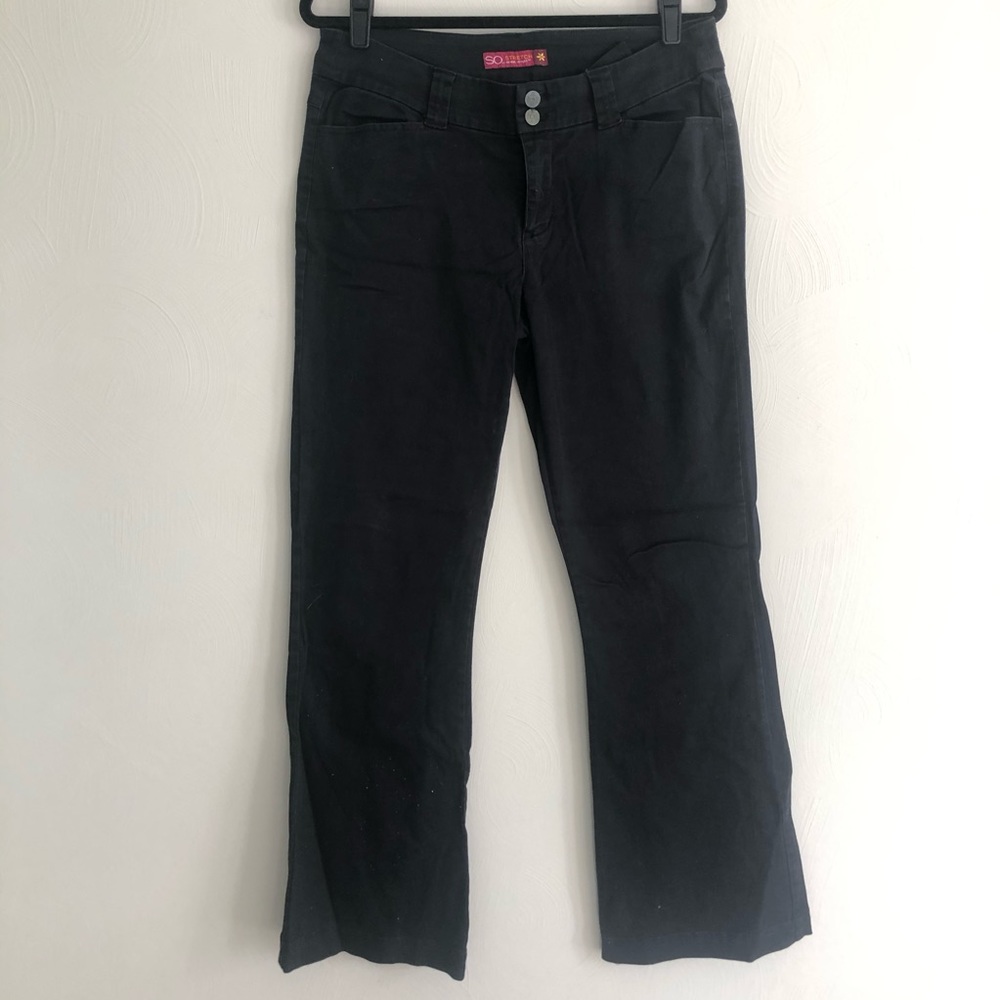3/$21 🍭 SO Stretch Black Flare Bootcut Pants